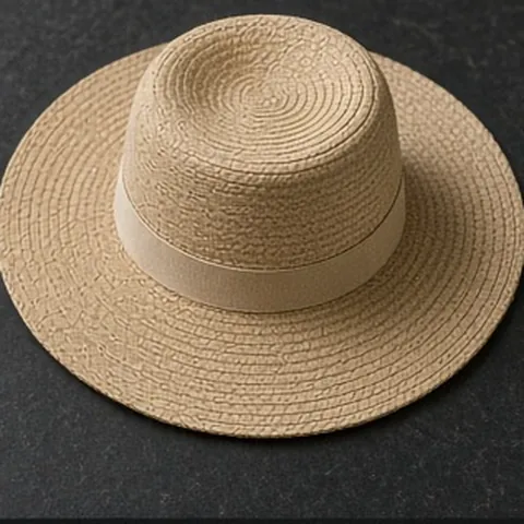 Wide-Brim Straw Sun Hat