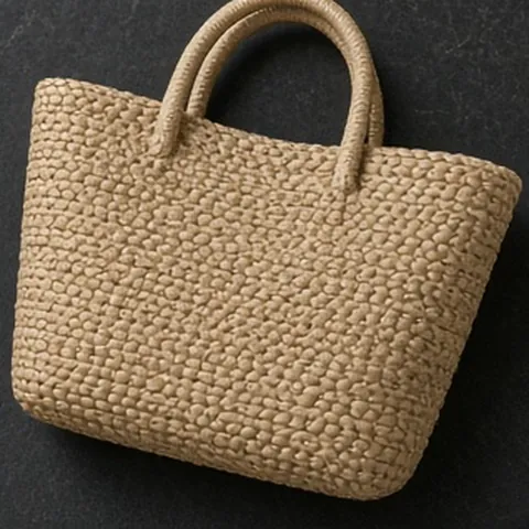 Woven Straw Tote